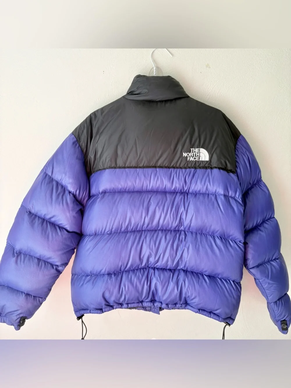 Vintage‎ The North Face Nuptse Goose Down Puffer Jacket Lapis Blue Black